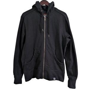 American Giant Heavyweight Cotton Classic Full Zip Hoodie - Men's Large - Black